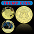 Assassination Attempt Trump Coins 2024 FIGHT Collectibles Gold Plated Medal