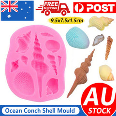 Ocean Sea Shell Silicone Fondant Mould Cake Sugar Craft Icing Baking Mold
