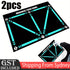 2x Football Training Mat Non Slip Kid Adult Dribble Training Carpet Sports