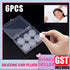 6x Reusable Silicone Ear Plugs for Swim Sleep Work Study Travel Noise Reduction