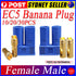 EC5 Banana Plug Female Male Gold Connector Socket for AMASS 5mm E-flite