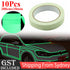 10PCS 300cmx10mm Luminous Tapes Self-adhesive Safety Home Decor Glow In The Dark
