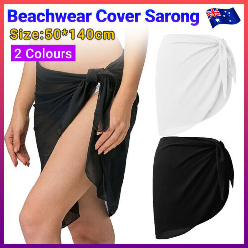 Women Sarong Skirt Wrap Short Cover Pareo Swim Beach Bikini Beachwear up AUStock