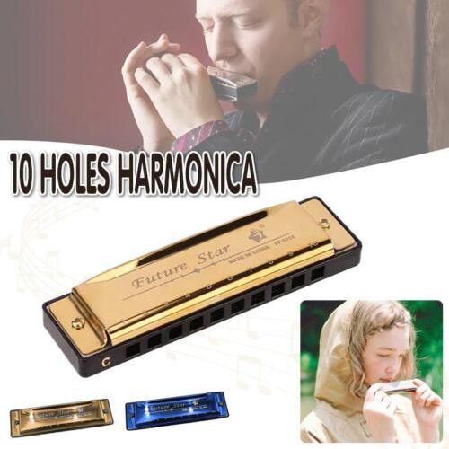 10 Hole Harmonica Blues Musical Instrument for Beginners and Professionals AU