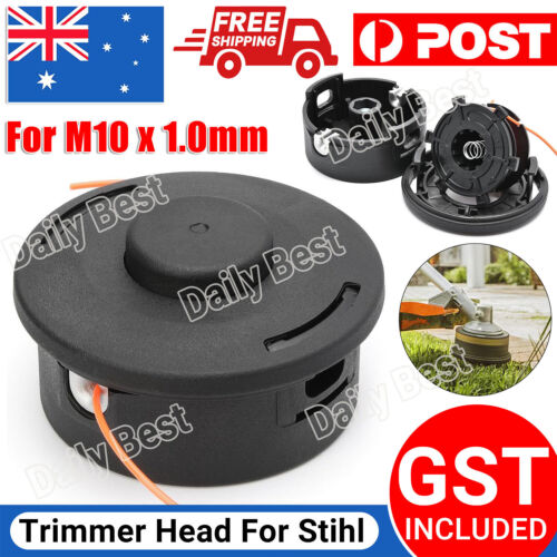 M10 x 1.0 Bump Feed Trimmer Head For Stihl FS55 FS70 FS80 FS90 FR85T FS110 FS130