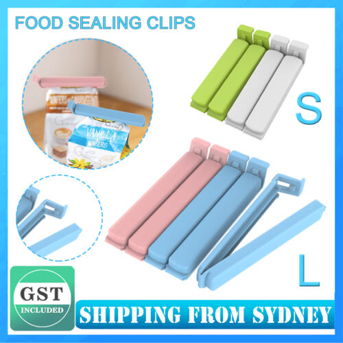 30PCS Plastic Food Storage Bag Sealing Clips Locks Mixed Sizes Kitchen StorageAU