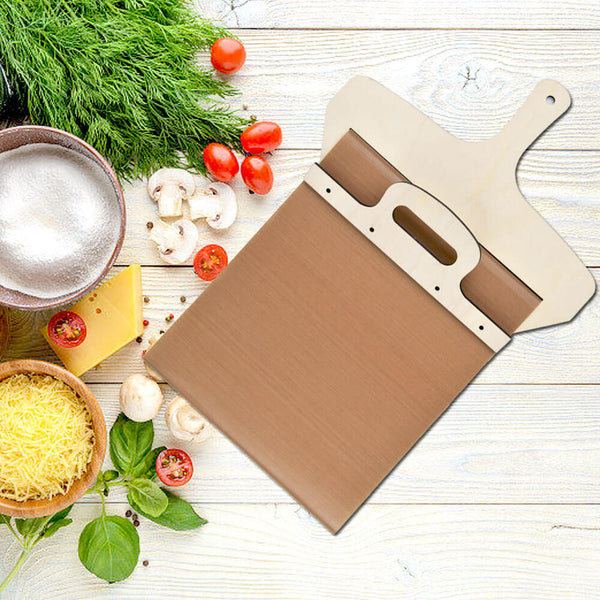 Sliding Pizza Shovel Bread Cake Pizza Peel Pizza Paddle with Handle 55 x 30