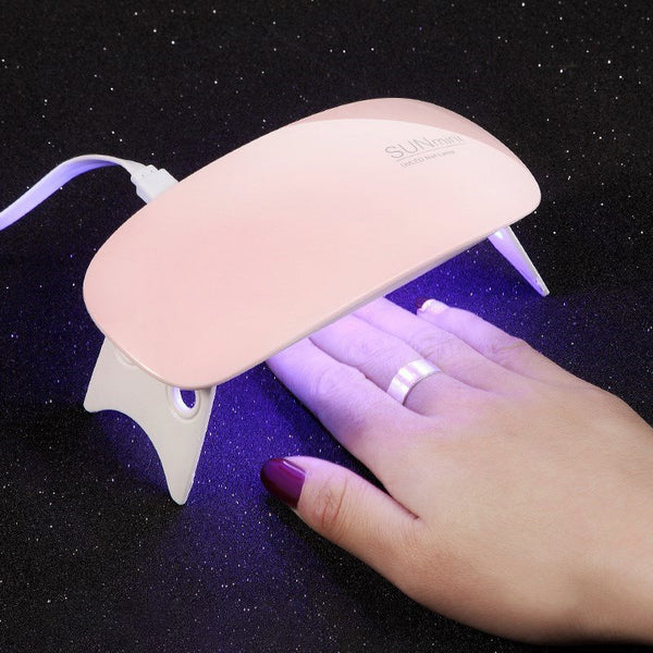 Mini LED Lamp Manicure Light Polish UV Gel Art Curing Machine 6W Nail Dryer DIY - Lets Party