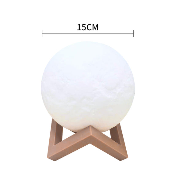 3D Magical Moon Lamp USB LED Night Light Moonlight Touch Sensor 15cm Diameter - Lets Party