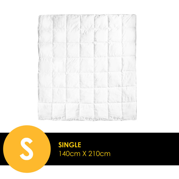 Royal Comfort Luxury Bamboo 250GSM Quilt - Single - Lets Party