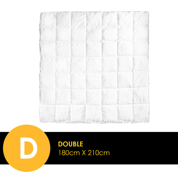 Royal Comfort Luxury Bamboo 250GSM Quilt - Double - Lets Party