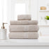Royal Comfort Cotton Bamboo Towel 4pc Set - Beige - Lets Party