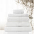 Royal Comfort Cotton Bamboo Towel 5pc Set - White - Lets Party