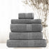 Royal Comfort Cotton Bamboo Towel 5pc Set - Charcoal - Lets Party