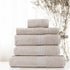 Royal Comfort Cotton Bamboo Towel 5pc Set - Beige - Lets Party