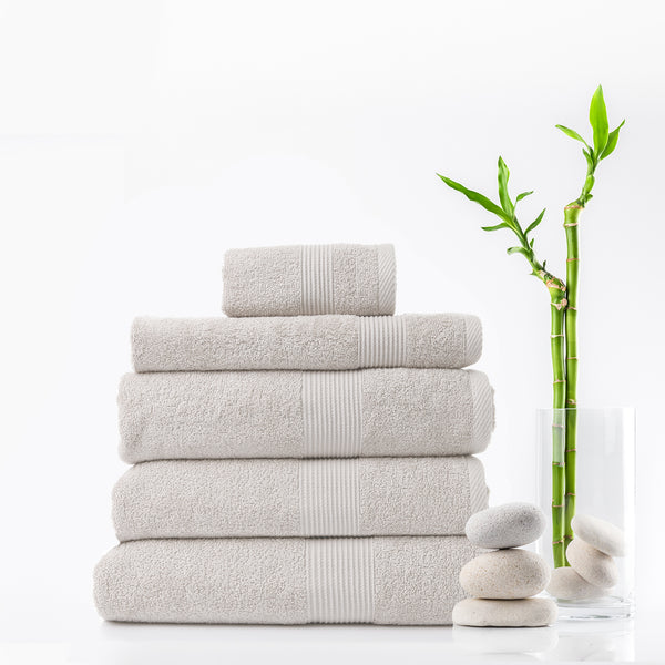 Royal Comfort Cotton Bamboo Towel 5pc Set - Seaholly - Lets Party