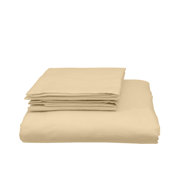 Royal Comfort Blended Bamboo Quilt Cover Sets - Oatmeal - King - Lets Party