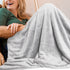 Royal Comfort Plush Light Grey Blanket - Lets Party