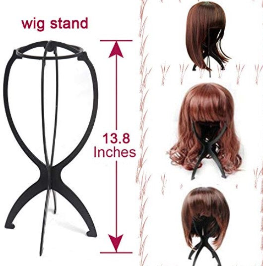 Stand Stable Wig Holder Durable Folding Hat Cap Display Tool Wig Hair AU - Lets Party
