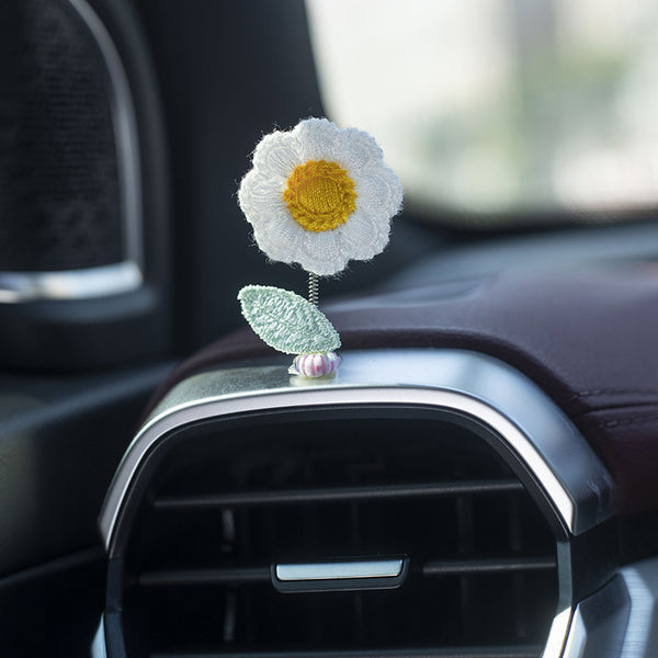 Fashion Car Dashboard Shaking Head Plant Flower Ornaments Automobile Decoration