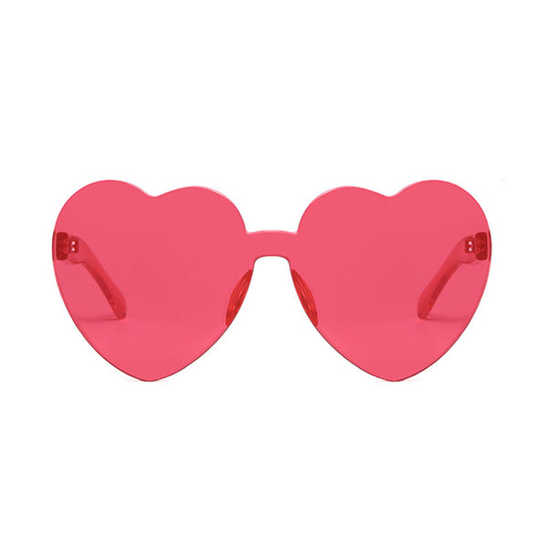 Love Heart Shape Sunglasses Fun Dress Party Festival Glasses Candy Colour AU