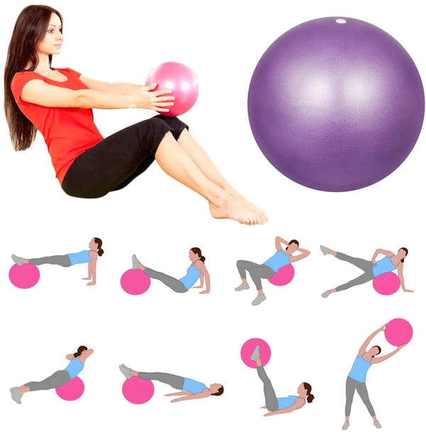 25cm Green Gym Yoga Ball Home Fitness Exercise Balance Pilates Pregnancy Birthing - Lets Party