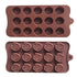 15 Cavity Silicone Flower Rose Chocolate Cake Mold Baking Ice Tray Baking Decor - Lets Party