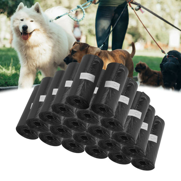 1000PCS Dog Poop Bags Disposable Biodegradable Pet Litter Waste Bags + Dispenser - Lets Party