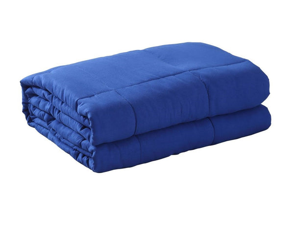 DreamZ Weighted Blanket Heavy Gravity Deep Relax 5KG Adult Double Navy - Lets Party