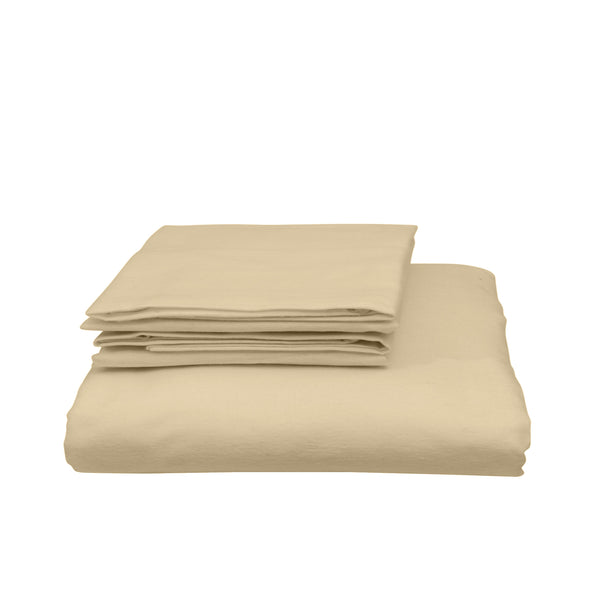 Royal Comfort Blended Bamboo Quilt Cover Sets -Dark Ivory-Double - Lets Party