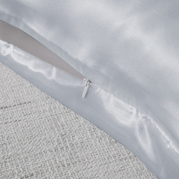 Pure Silk Pillow Case by Royal Comfort-Silver - Lets Party