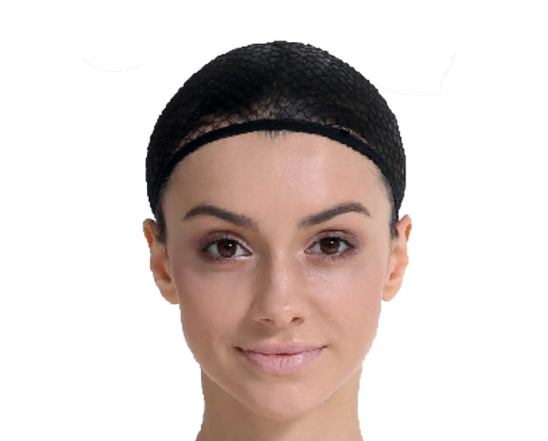 Mesh Wig Cap Hair Net Wrap Under a Wig Nude or Black Open or Closed - Lets Party