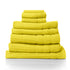 Royal Comfort Eden Egyptian Cotton 600 GSM 8 Piece Towel Pack Yellow - Lets Party