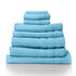 Royal Comfort Eden Egyptian Cotton 600 GSM 8 Piece Towel Pack Aqua - Lets Party