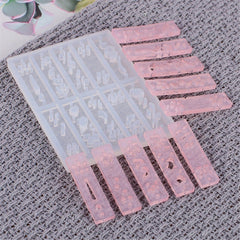 Silicone Hollow Earring Pendant Jewelry Making Mold Resin Mould Casting Craft AU