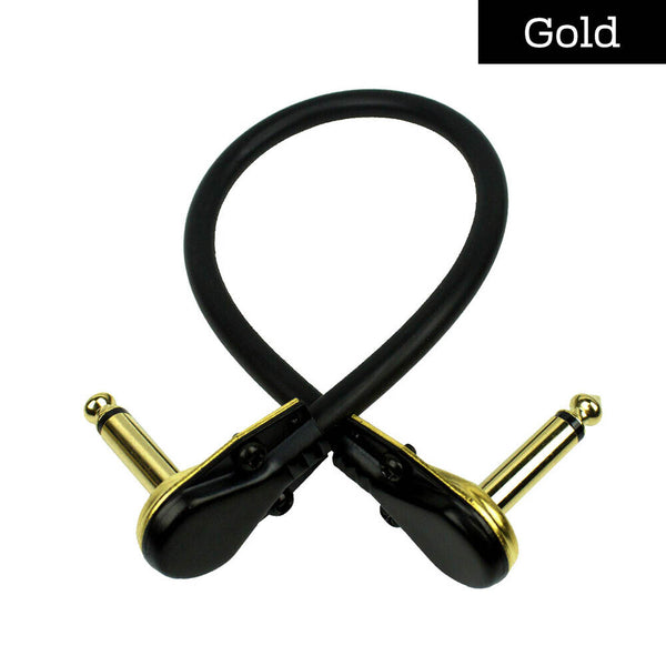 15CM Low Noise Guitar Effect Pedal Board Patch Cable Cord With Right Angle Plug
