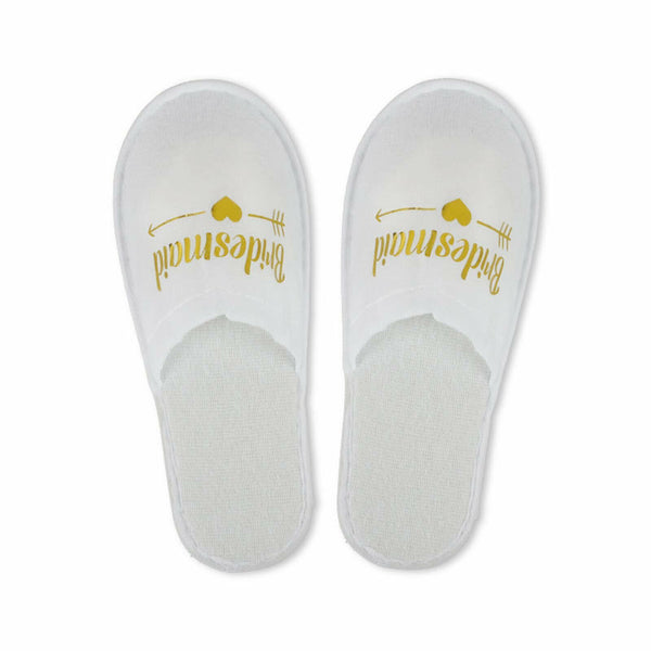 BRIDAL Slippers Bridesmaid Wedding Bride Slippers Maid of Honour (High Quality)