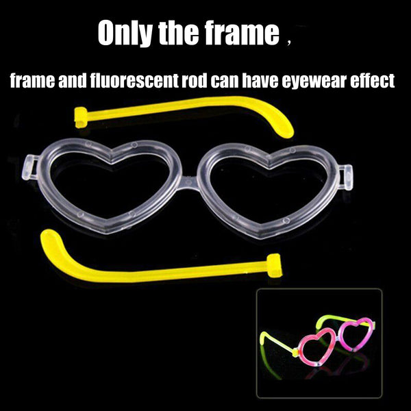 25x Multi Glow Sticks Connector Glasses Light Shining Party Fun Toy Glow in dark