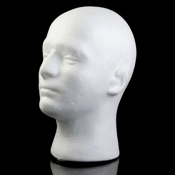 1/2PCS Men Women Mannequin Head Stand Model Wig Hat Scarf Display Foam Manikin