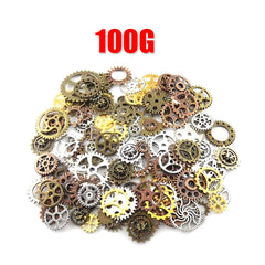 Steampunk Gears 200pc – Assorted Cogs & Charm Pendants
