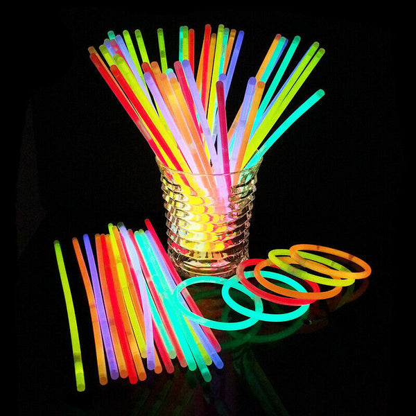 25x Multi Glow Sticks Connector Glasses Light Shining Party Fun Toy Glow in dark