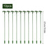 10X Garden Single Stem Support Ring Plants Flower Support Stake Fiberglass Green