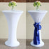 60cm Bar Table Cover Cocktail Spandex Round Tablecloth Wedding Party Black White
