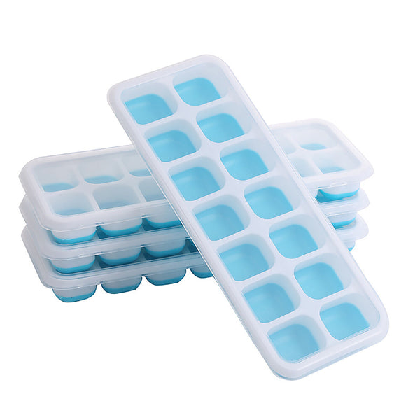 4PCS 14 Blocks Silicone Square Ball Tray Ice Cube Maker Chocolate Mould Whiskey