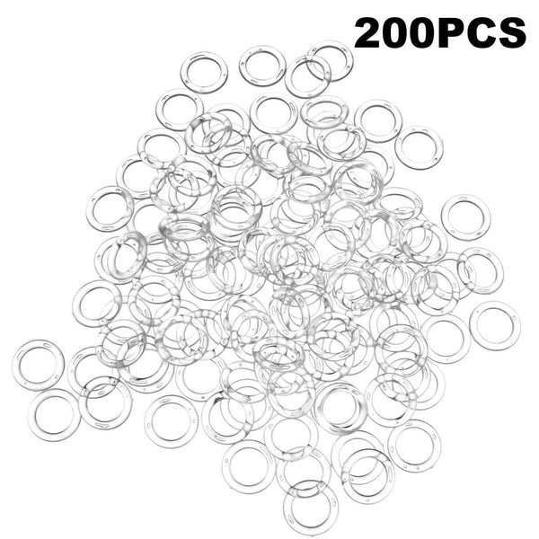 100-500X Curtain Rings Roman Rings Plastic Hanging Rings Curtain Accessories AU