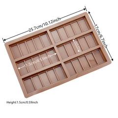 2PCS Chocolate Mould Bar Break Apart Choc Block Ice Tray Silicone Cake Bake Mold