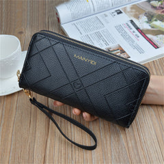 PU Leather Wallet Women Fashion Long Purse Card Phone Holder Case Clutch Handbag