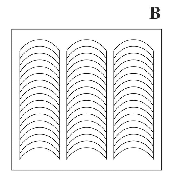 Sheets French Tip Nail Decoration Strip Stickers Stencil Guides Manicure AU