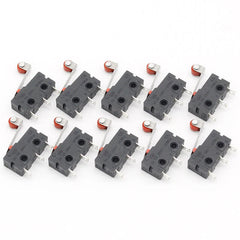 10-50Pcs Micro Roller Lever Arm Open Close Limit Switch KW12-3 PCB Microswitch