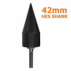 Firewood Drill Bit – Hex Wood Splitter Screw Cone Driver